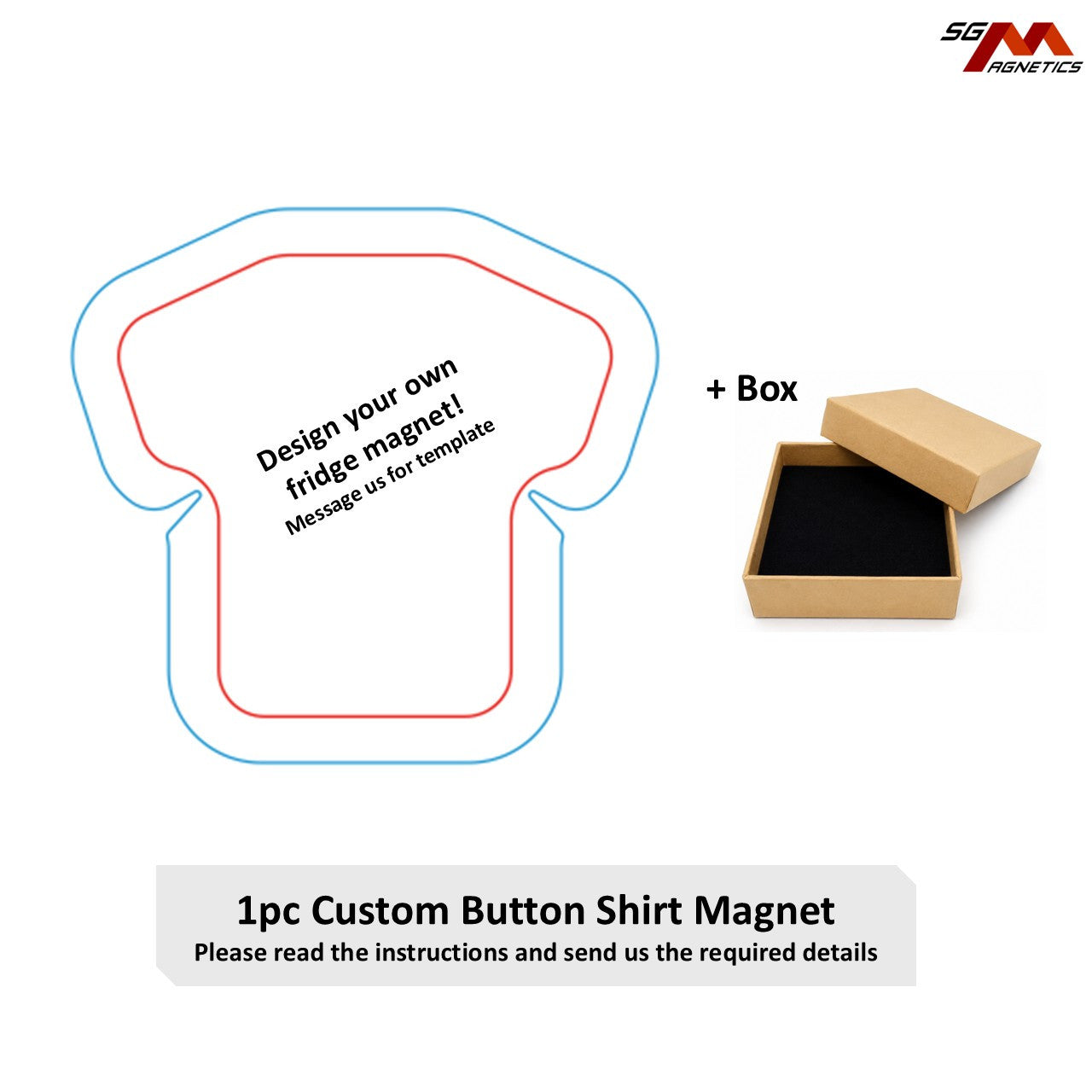 Custom T-shirt Magnets - Design Your Own Fridge Magnet