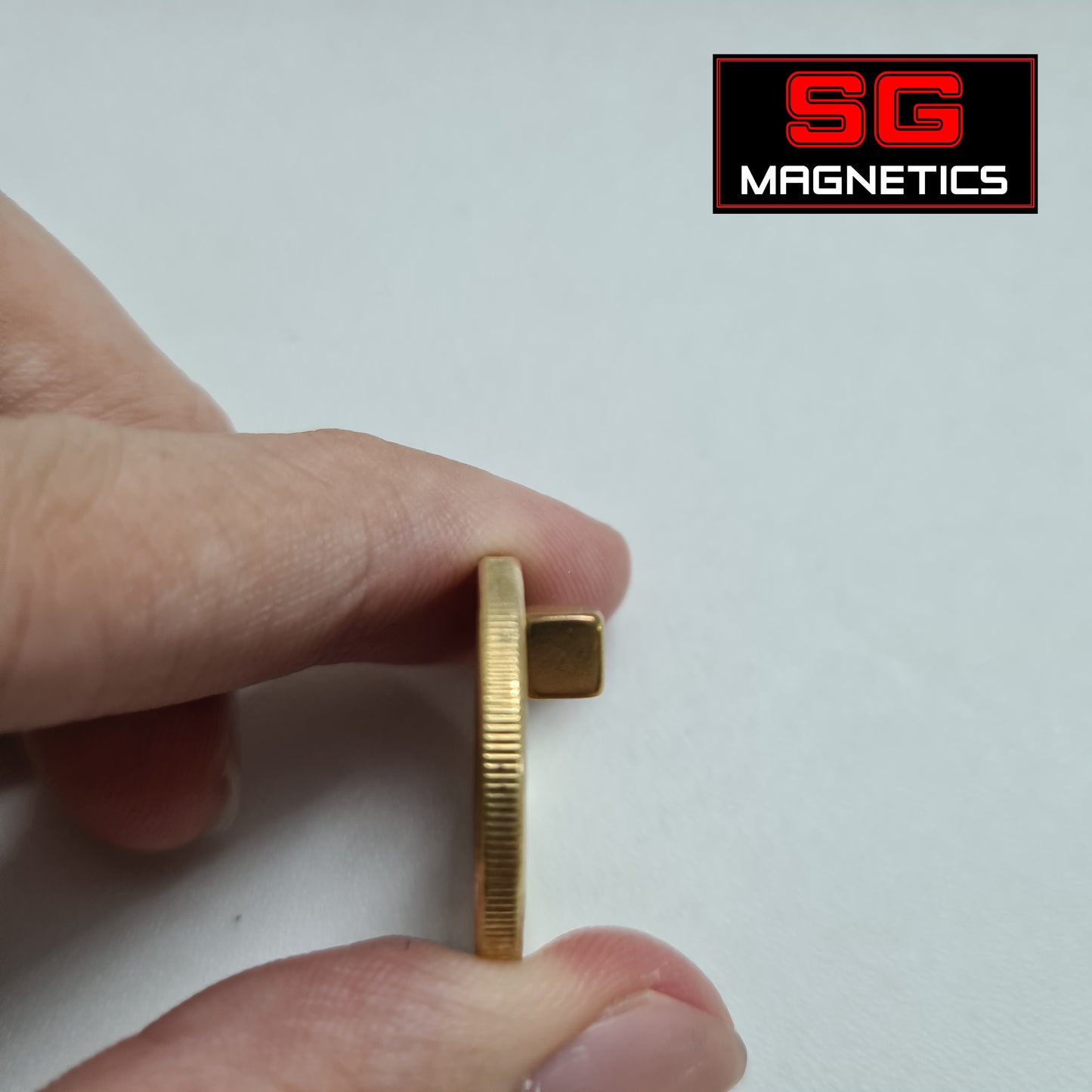 4x4x4mm N35 - Gold Coloured Neodymium Cube Magnets - 10pcs