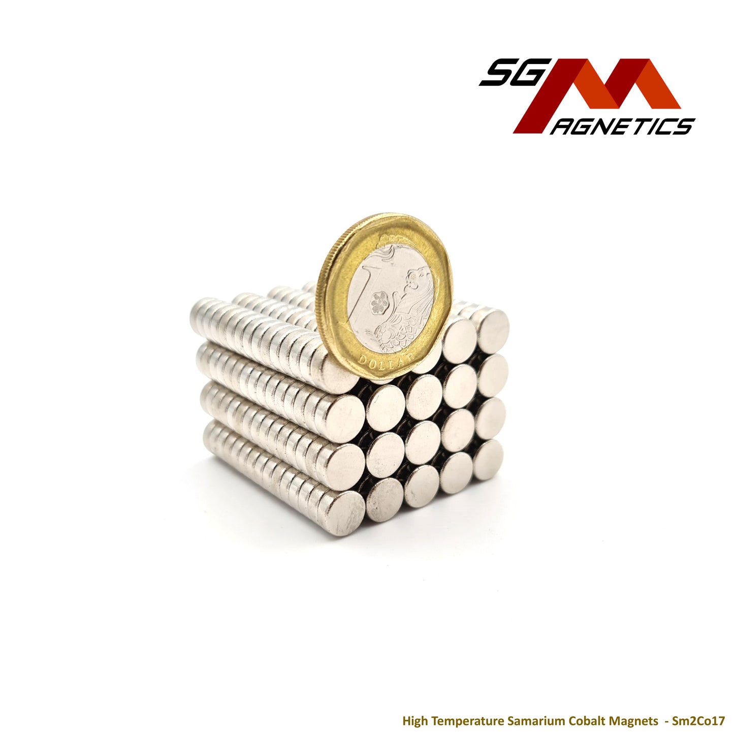 8x3mm Ni-Coated - Samarium Cobalt SmCo Disc Magnets - 10pcs