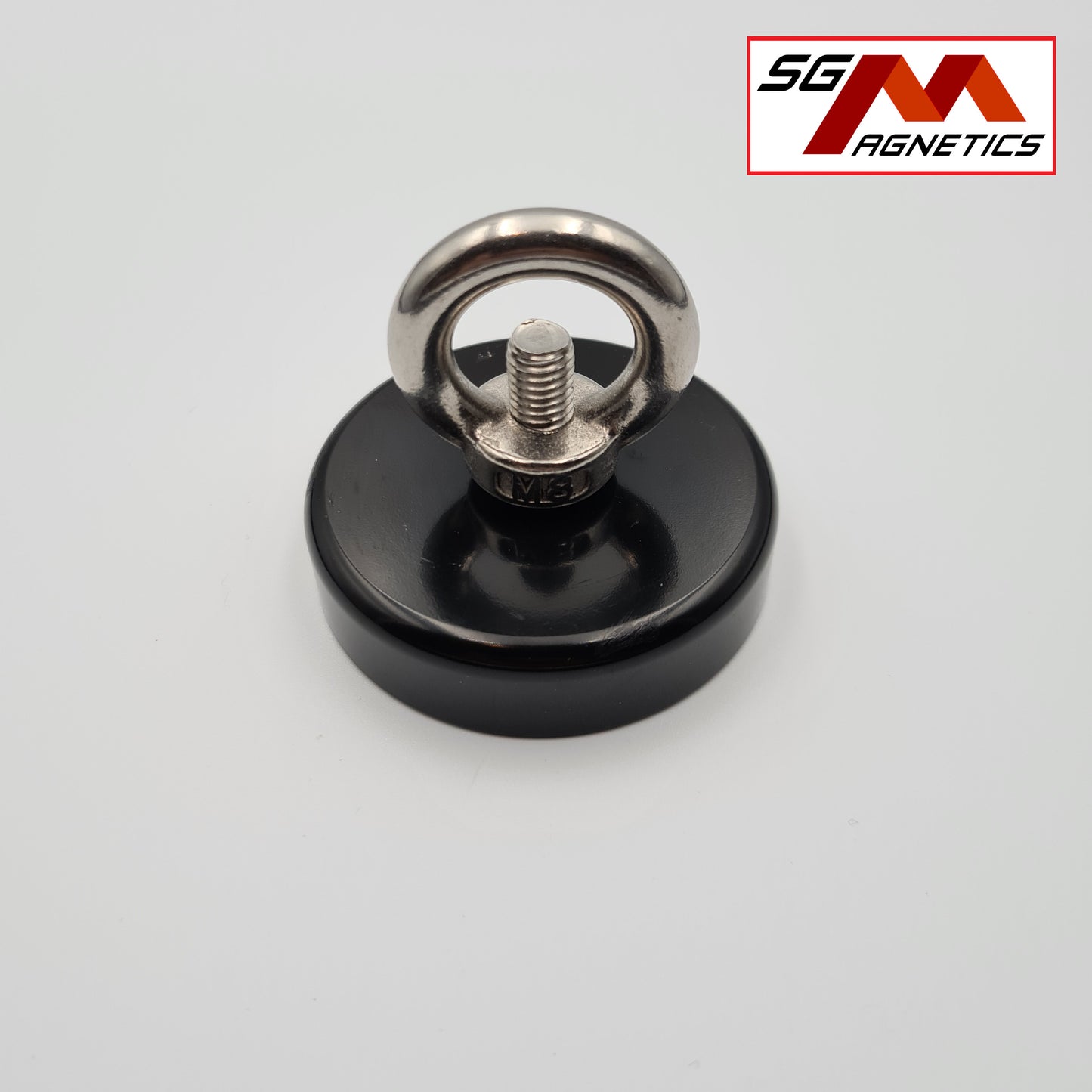 90mm Black Epoxy Coated Countersunk Fishing Pot SGNFA75 - Neodymium Magnet - 1pc