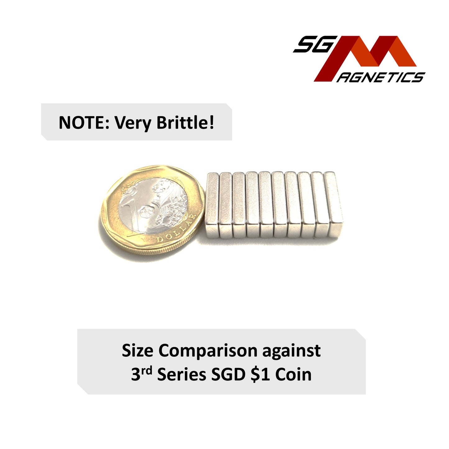 15x6x3mm N35 - Neodymium Block Magnets - 10pcs