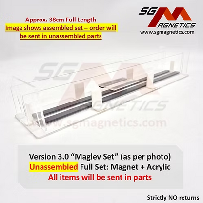 Magnet for MagLev Train Experiment - Repelling Levitating Flexible 12.7x3mm
