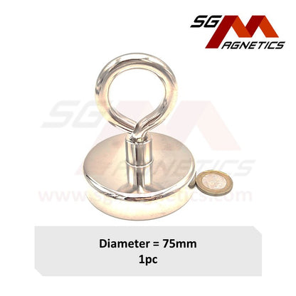 75mm Eyelag Pot SGNPF75 - Neodymium Magnet - 1pc