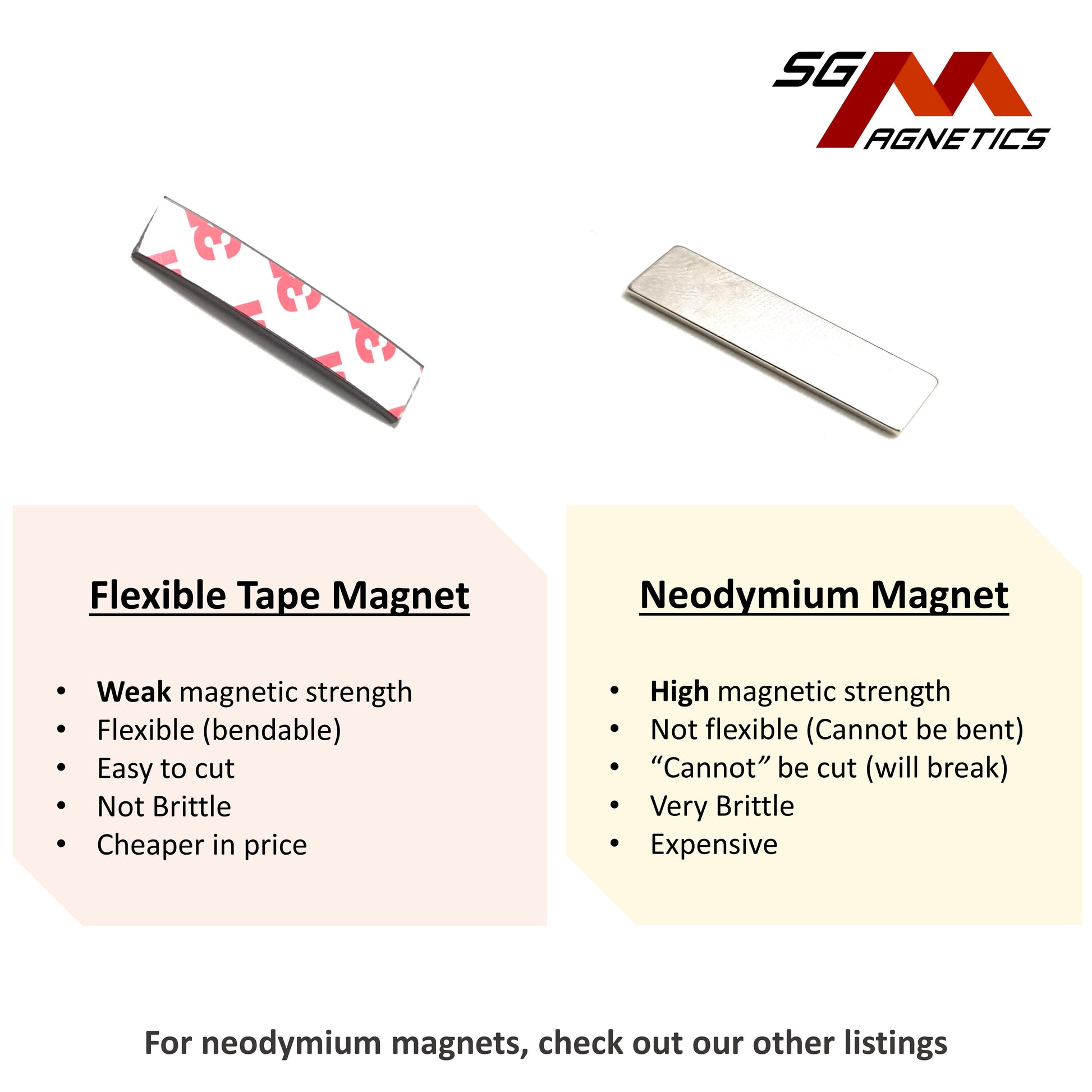 10mm Magnetic Tape - 2mm Thk Ver. S2 - Flexible Magnet Roll with 3M Adhesive