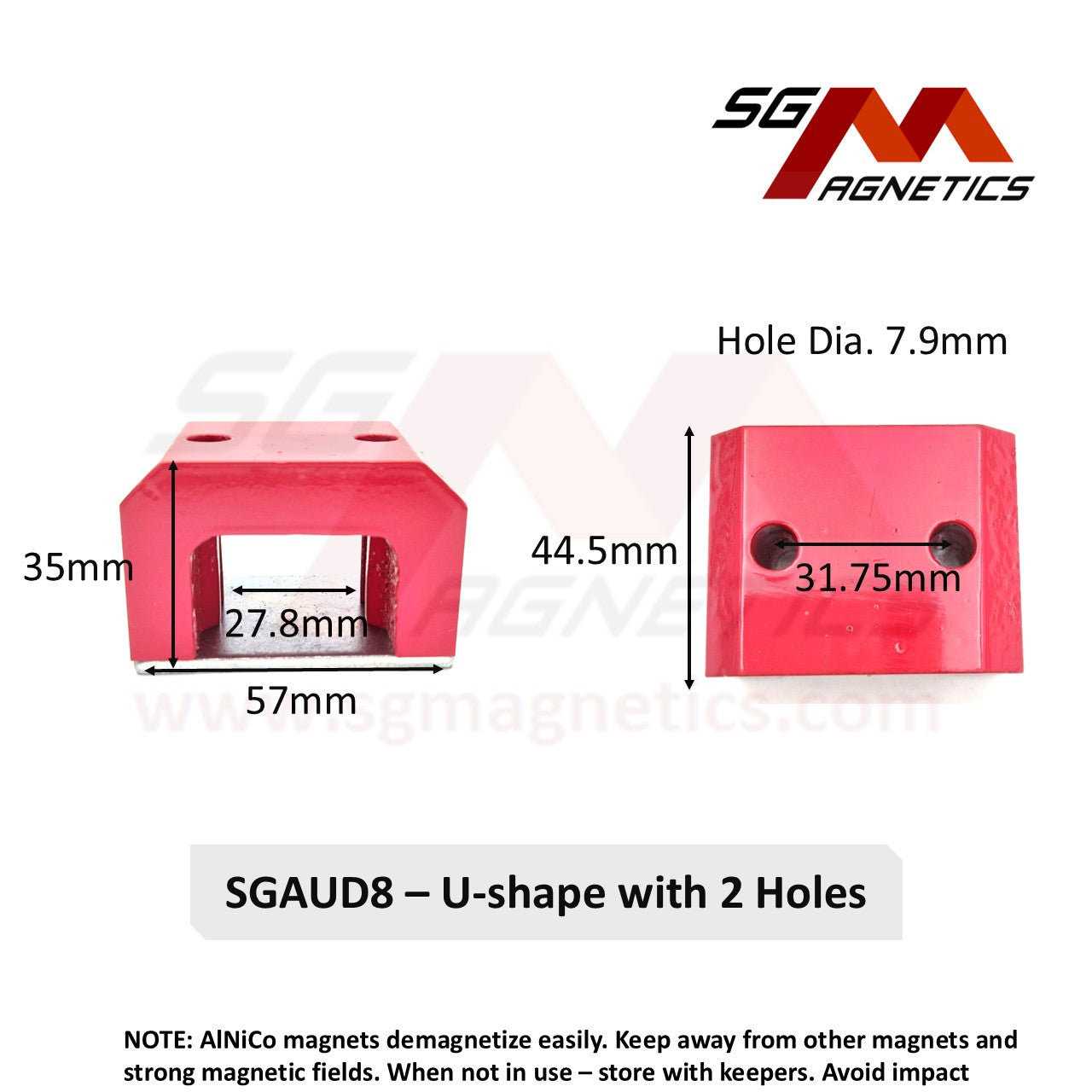 57mm - AlNiCo Horseshoe Powers Ushape - Similar to Eclipse E814