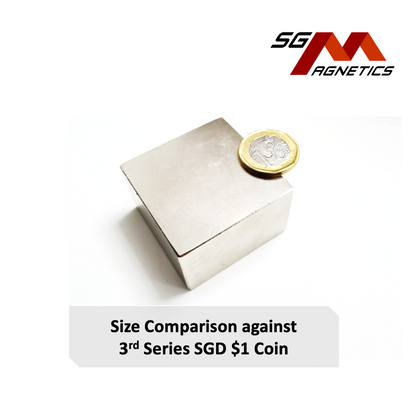 50x50x30mm N52 - Neodymium Block Magnets - 1piece