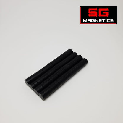 6x2.65mm N42SH - Black Epoxy Coated SH Disc Neodymium Magnets - 10pcs