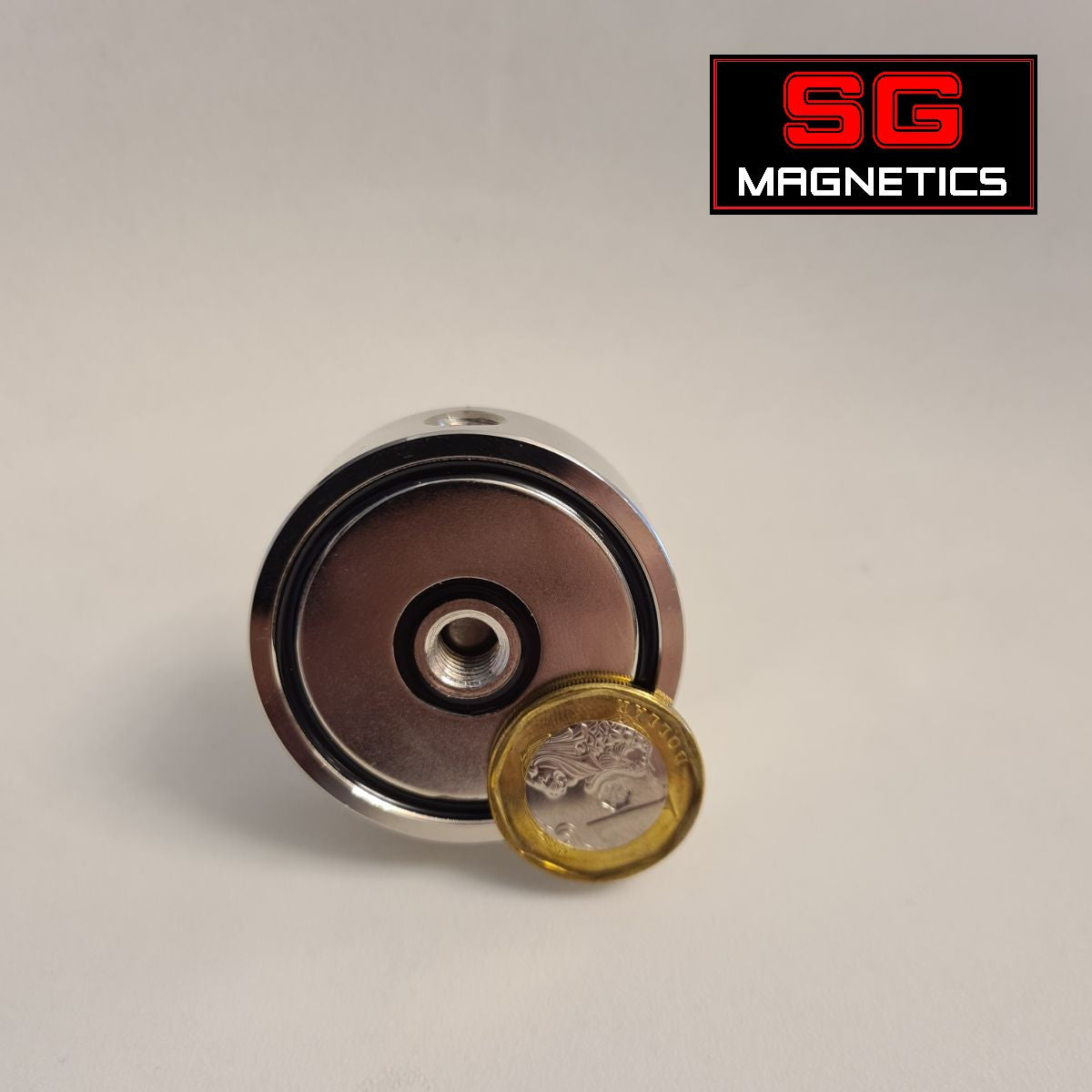 D48 Neodymium Pot Magnet SGNFD48 - Dual Eyebolt - 1pc