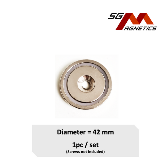 42mm Countersunk Pot SGNPA42 - Neodymium Magnet - 1pc