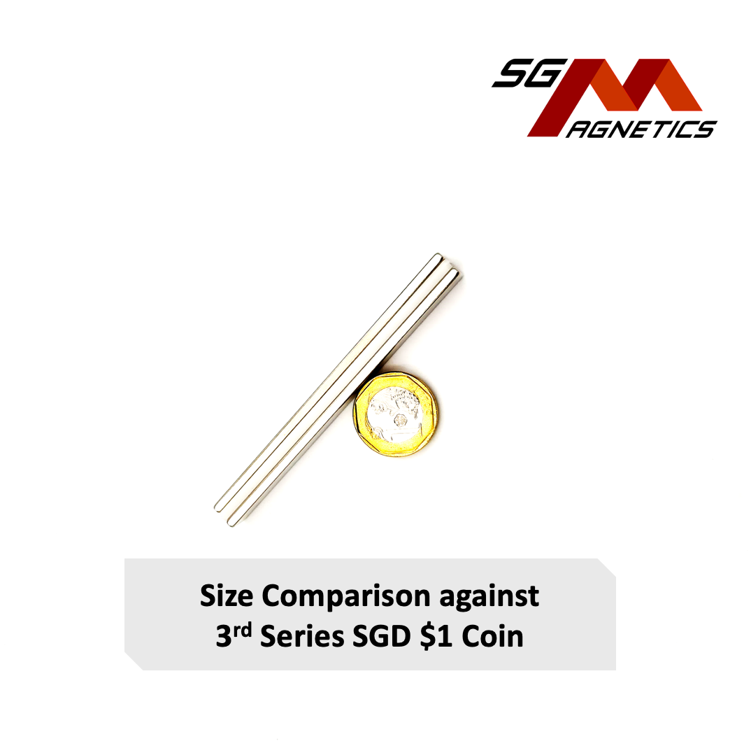 100x10x3mm N35 - Neodymium Block Magnets - 2pcs