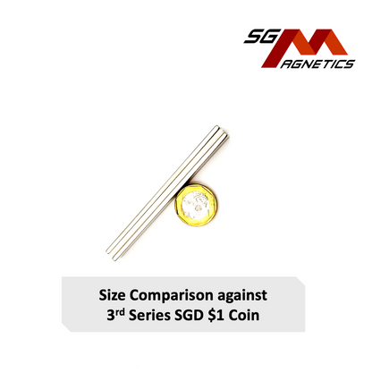 100x10x3mm N35 - Neodymium Block Magnets - 2pcs