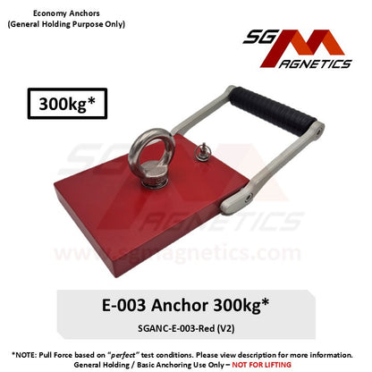 300kg General Purpose Holding Anchor - SGANC-E-003 Economy Series Marine Magnet