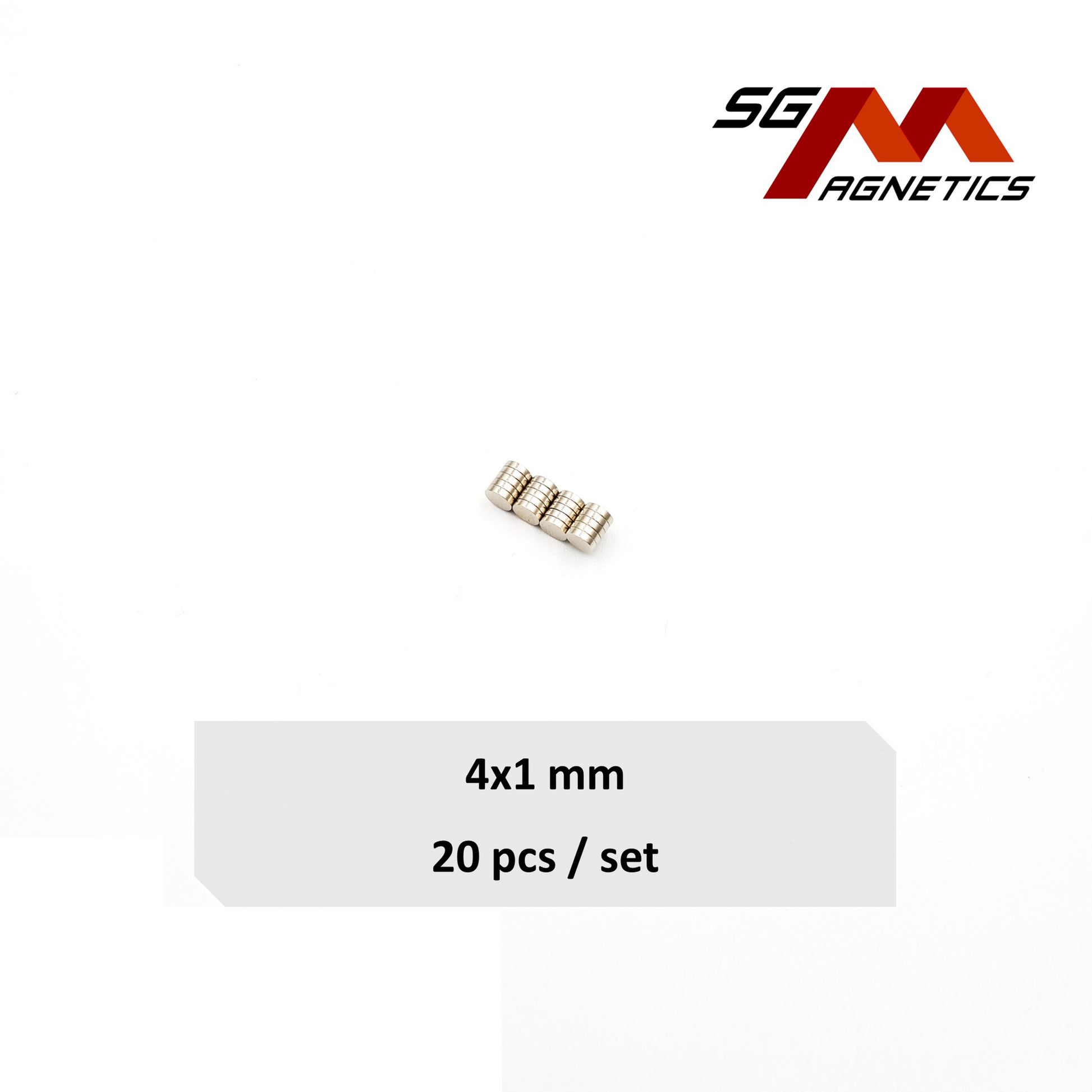 4x1mm N35 - Neodymium Disc Magnets - 20pcs