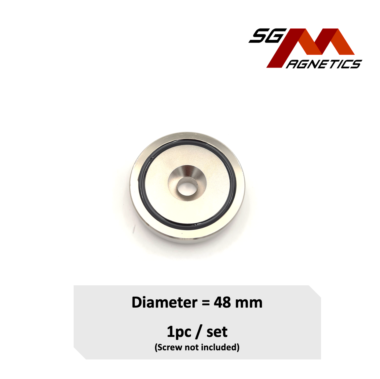 48mm Countersunk Pot SGNPA48 - Neodymium Magnet - 1pc