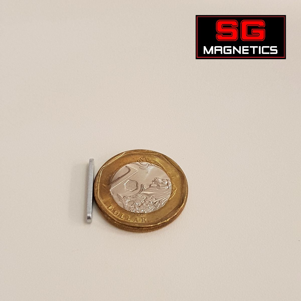 19x3x0.8xR1.5mm N40UH - 4 poles on 1 surface -  5pcs/pack