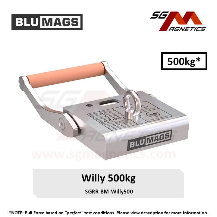 500kg Marine Magnet - Blumags Willy 500 - Diving Anchor Oil Boom Mooring Magnet