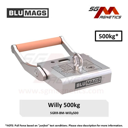 500kg Marine Magnet - Blumags Willy 500 - Diving Anchor Oil Boom Mooring Magnet