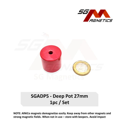 27mm - AlNiCo Deep Pot - High Temperature - Similar to Eclipse 833
