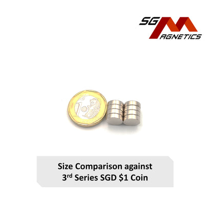 10x3mm N35 - Neodymium Disc Magnets - 8pcs