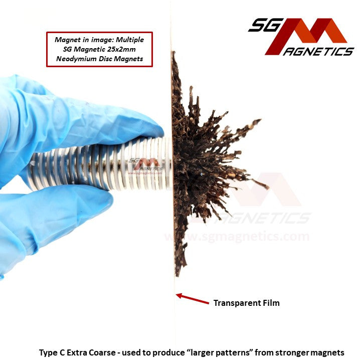 Iron Powder - Magnetic Field - Coarse Bits / Fine Iron Powder Filings