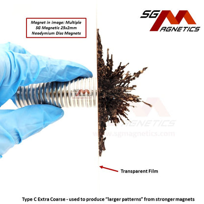 Iron Powder - Magnetic Field - Coarse Bits / Fine Iron Powder Filings