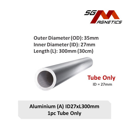 Aluminium Tube - Aluminum/Copper Lenz Law Diamagnetic Demonstration