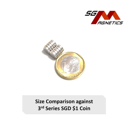 8x2mm N38H - Neodymium Disc Magnets - 10pcs
