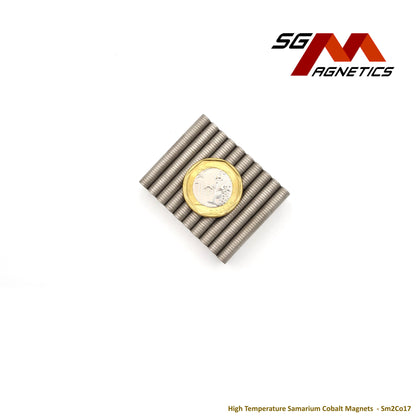 5x1mm - Samarium Cobalt SmCo Disc Magnets - 10pcs