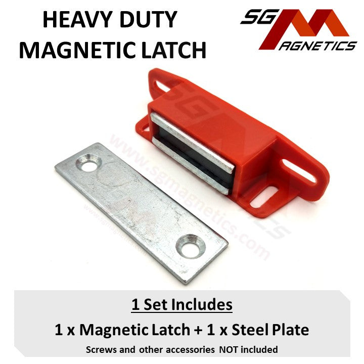 Universal Latch Magnet - Heavy Duty 30 LBS Magnetic Catch - 1pc /set
