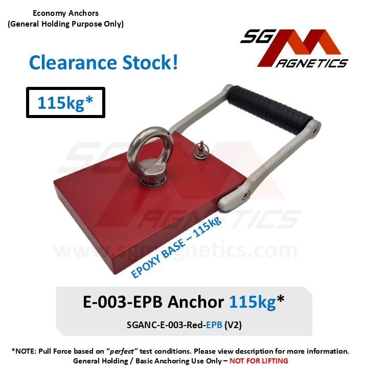 115kg General Purpose Holding Anchor - SGANC-E-003-Red-EPB Economy Series Marine