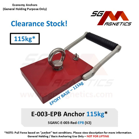 115kg General Purpose Holding Anchor - SGANC-E-003-Red-EPB Economy Series Marine