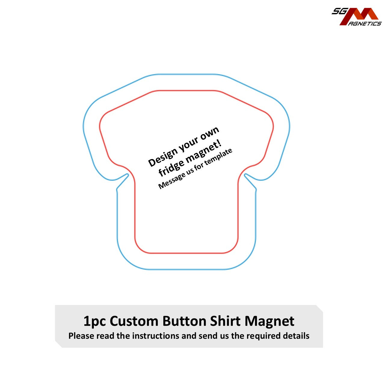 Custom T-shirt Magnets - Design Your Own Fridge Magnet