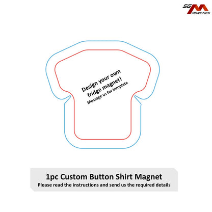 Custom T-shirt Magnets - Design Your Own Fridge Magnet