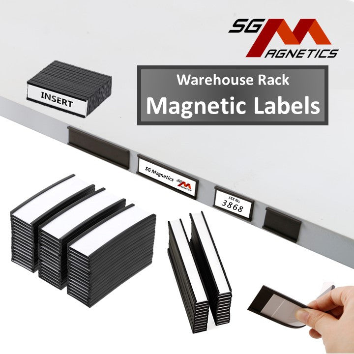 200*50mm C-Profile Magnetic Labels Data Card Holder Warehouse Rack Label - 1pc