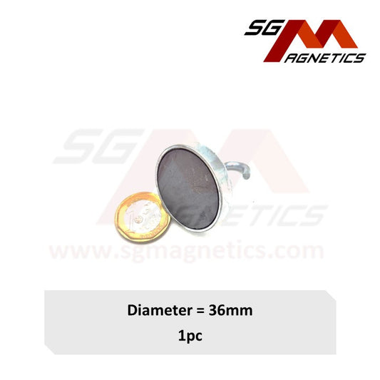 D36mm Hook Pot - Ferrite Pot Hook Magnet - 1pc