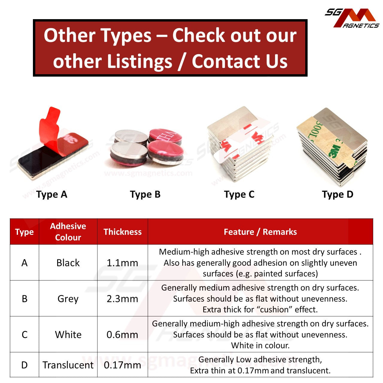 15x2mm N35 Type A Tape - Magnets with 3M Double Sided Adhesive Tape - 2pcs