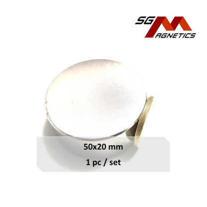 50x20mm N35 - Neodymium Disc Magnets - 1piece