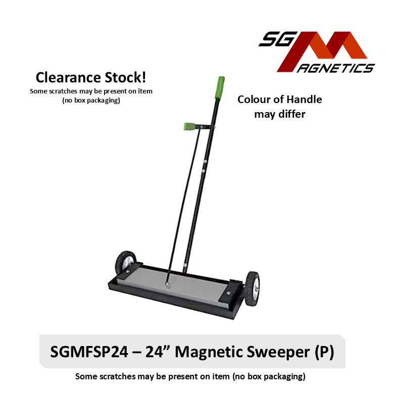 24" Magnetic Floor Sweeper with Release (Version 2) Heavy Duty