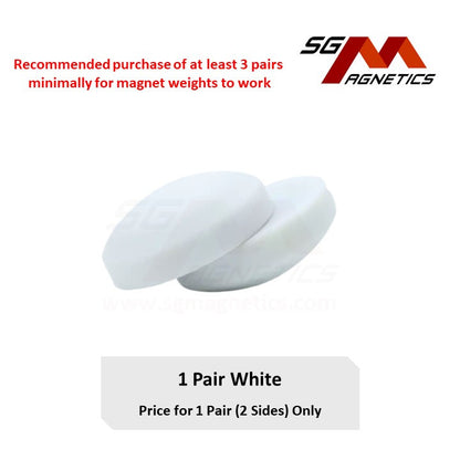 Weighted Magnets - Silicone Coated Rubber Waterproof Curtain Shower Heavy Magnet