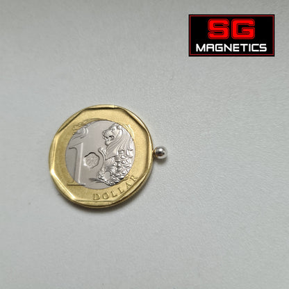 3mm N35 - White Coloured Neodymium Sphere Magnets - 25pcs