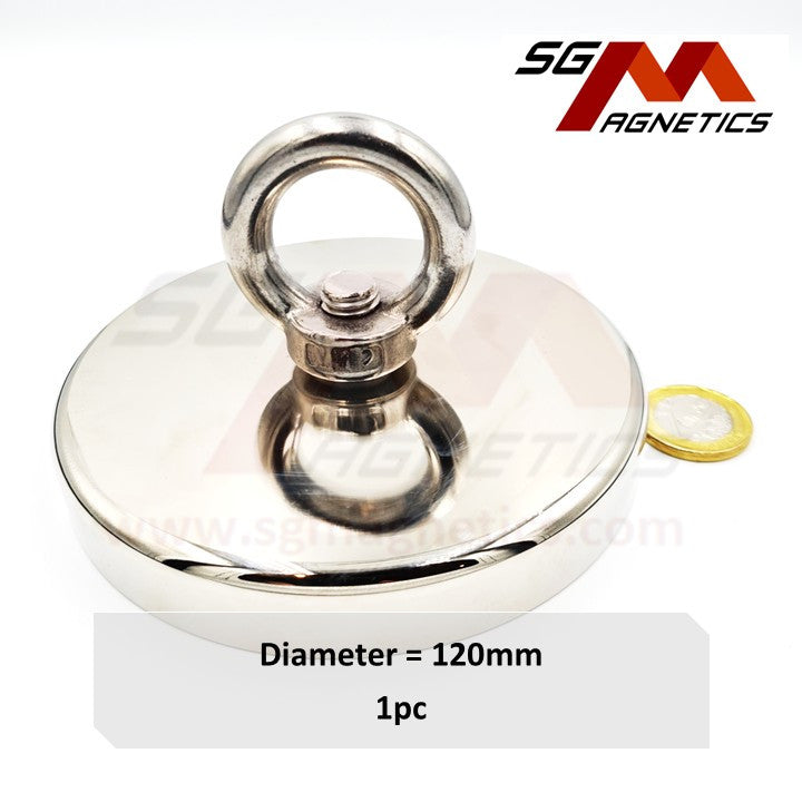 120mm Countersunk Fishing Pot SGNFA120 - Neodymium Magnet - 1pc