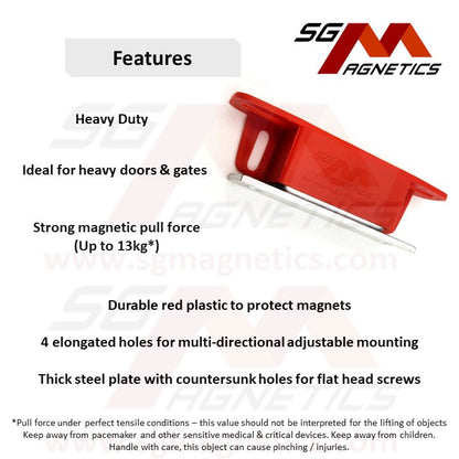 Universal Latch Magnet - Heavy Duty 30 LBS Magnetic Catch - 1pc /set