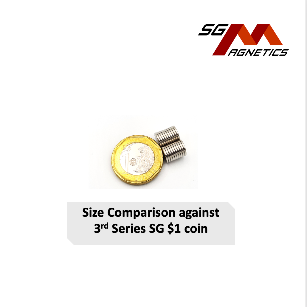 8x1mm N45 - Neodymium Disc Magnets - 10pcs