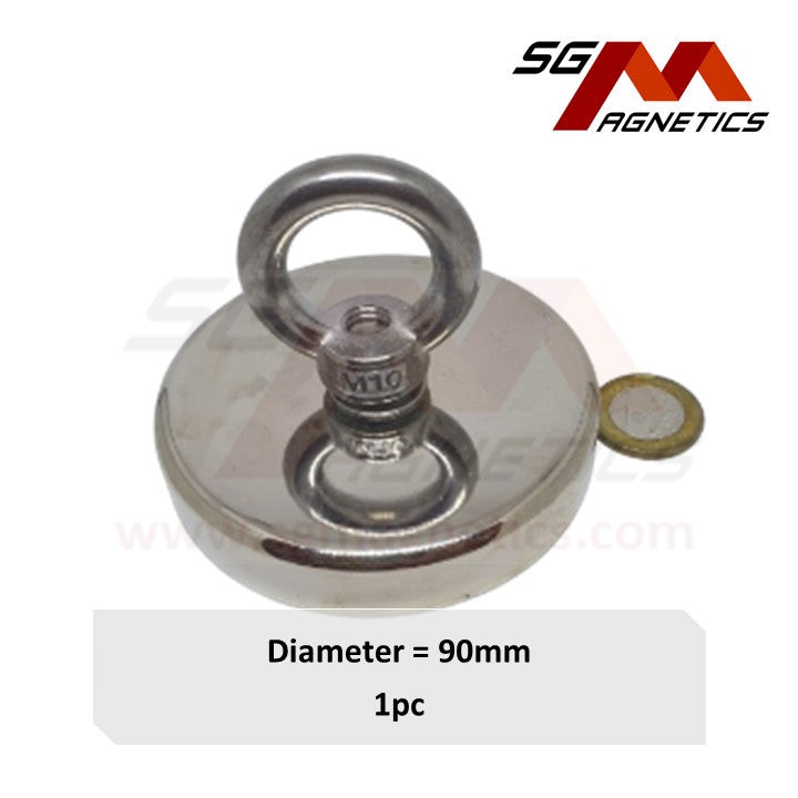 90mm Countersunk Fishing Pot SGNFA90 - Neodymium Magnet - 1pc