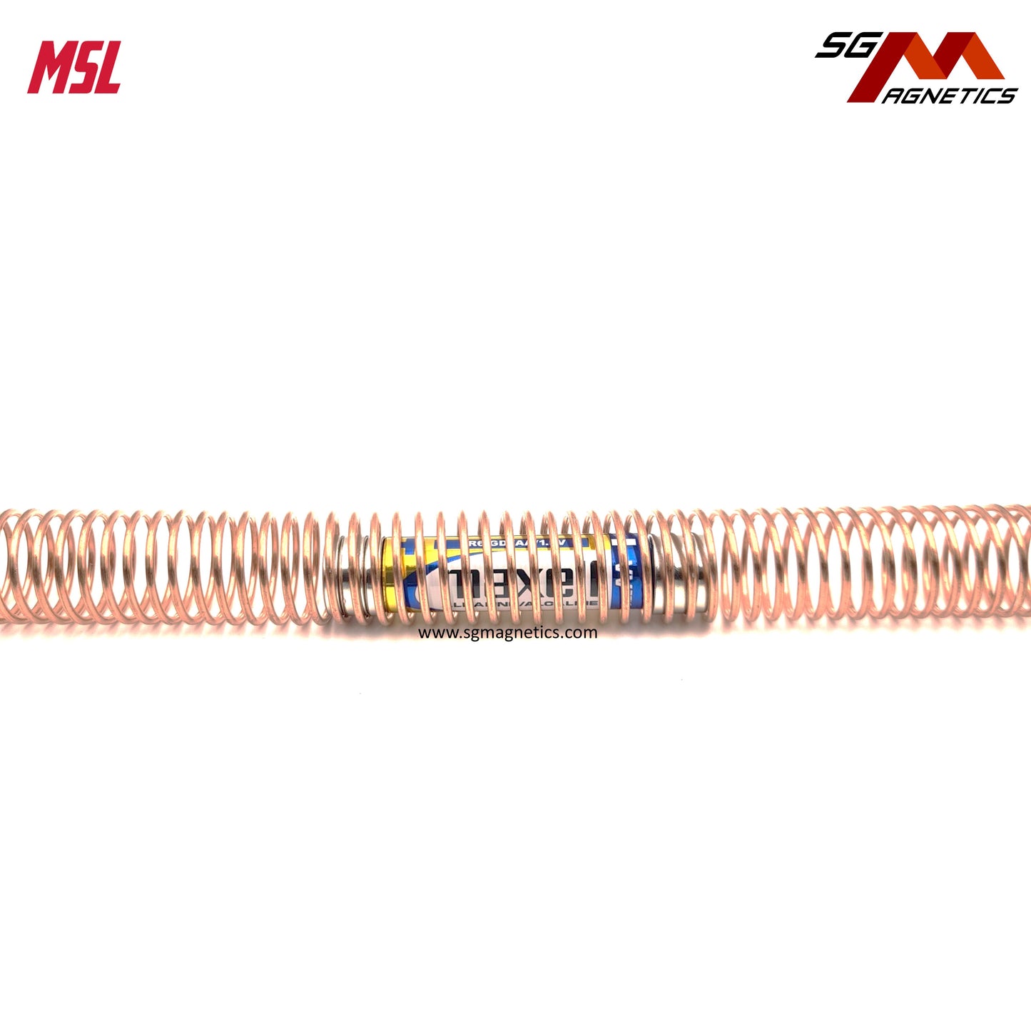 Electric Magnet Train - Bare Copper Wire Electromagnet Train Science Experiment