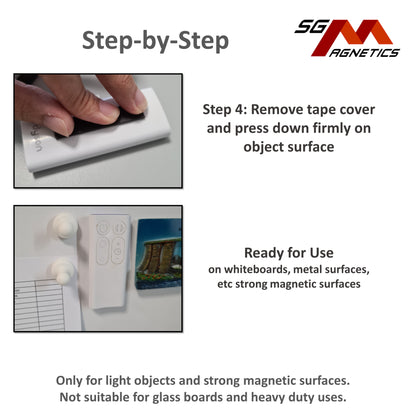 Extra Thin T1mm W 0.5" Flexible Magnetic Strip Roll, Ver. S2 with 3M adhesive