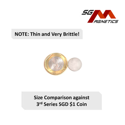 15x1mm N35 - Neodymium Disc Magnets - 10pcs