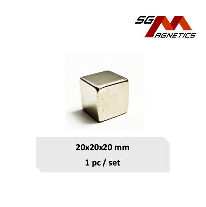 20x20x20mm N35 - Neodymium Block Magnets - 1piece