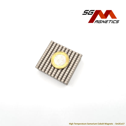 5x3mm - Samarium Cobalt SmCo Disc Magnets - 10pcs