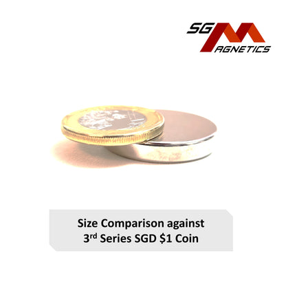 Sample Disc 30x5mm - N35 - Neodymium Disc Magnets - 4pcs/pack